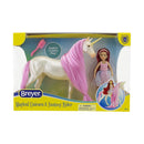 Breyer Magical Unicorn Sky & Fantasy Rider Meadow