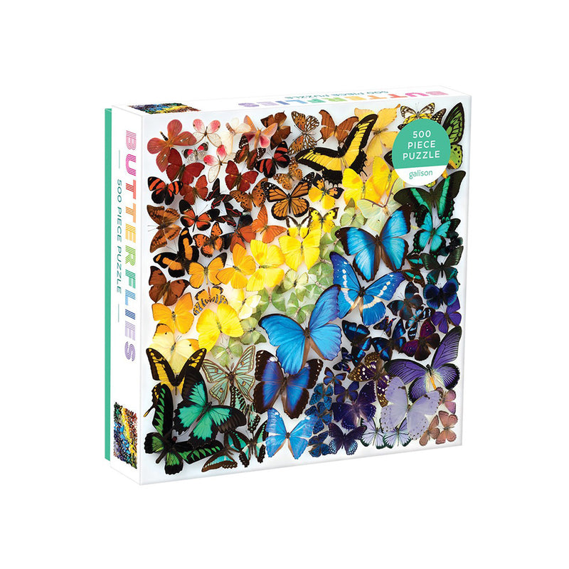 500 Pc Puzzle- Rainbow Butterflies
