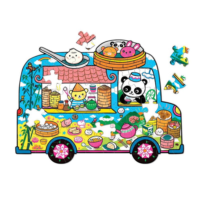 75 Pc Puzzle- Shaped Scene Dumpling Truck