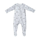 PNW Footed Zip Romper- Huskies
