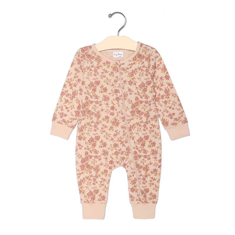 Zip Romper- Blush Floral
