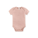 Organic Short Sleeve Classic Bodysuit- Blush
