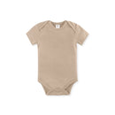 Organic Short Sleeve Classic Bodysuit- Clay