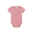 Organic Short Sleeve Classic Bodysuit- Rose