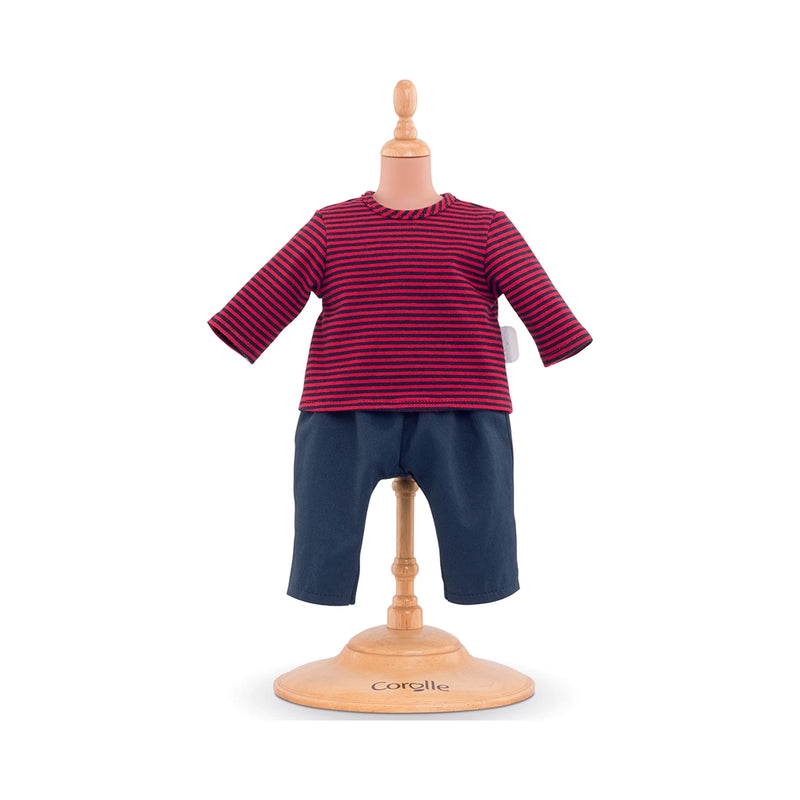12" Baby Doll Clothes- Jeans and Striped Tee