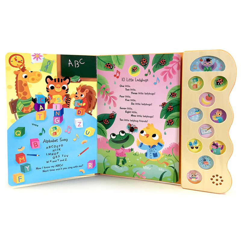 ABC & 123 Learning Songs- Interactive Sound Book