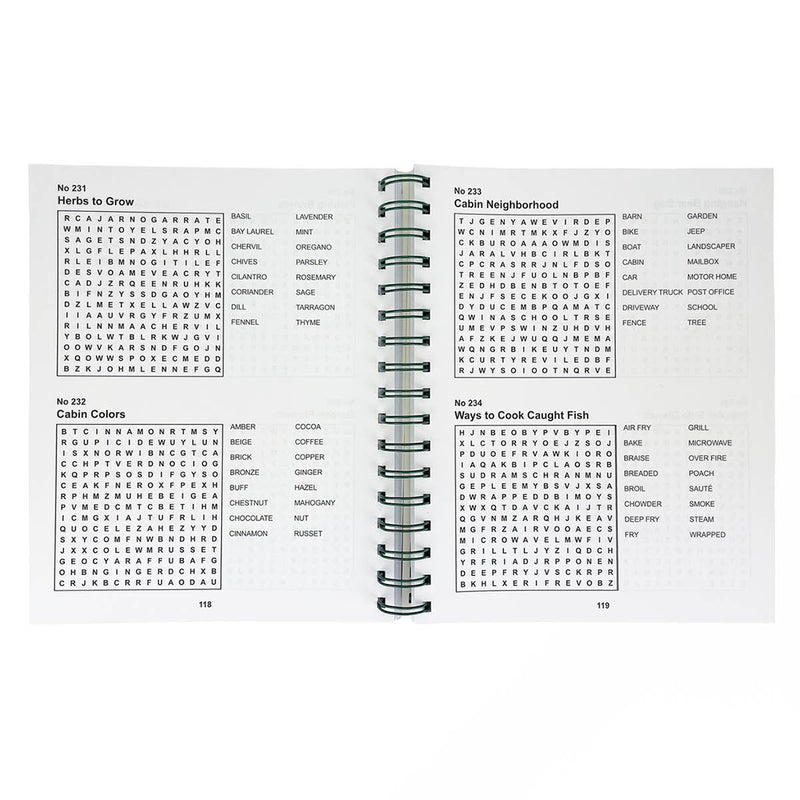 Cabin Fever Word Search Puzzles