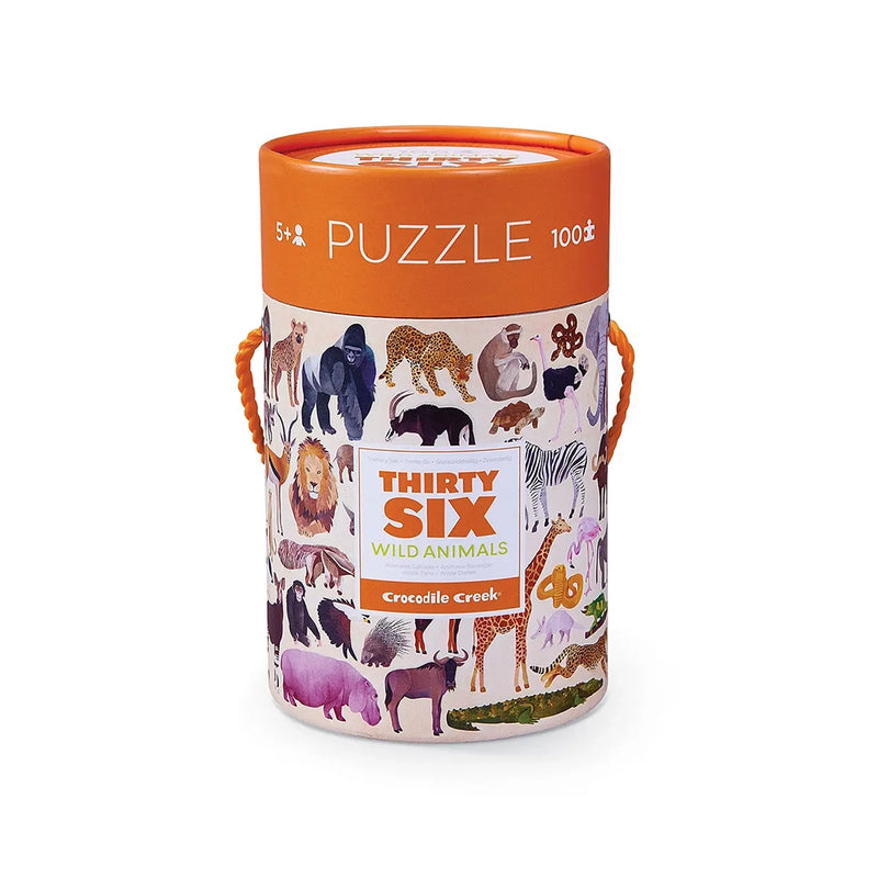 100 Pc Puzzle- Thirty Six Wild Animals