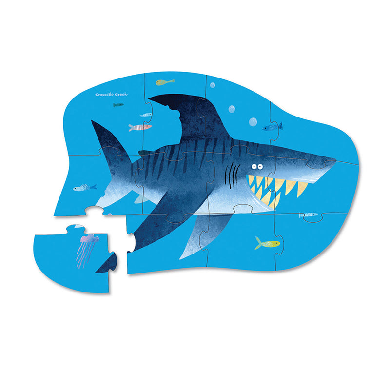 Mini 12 Pc Puzzle- Shark City