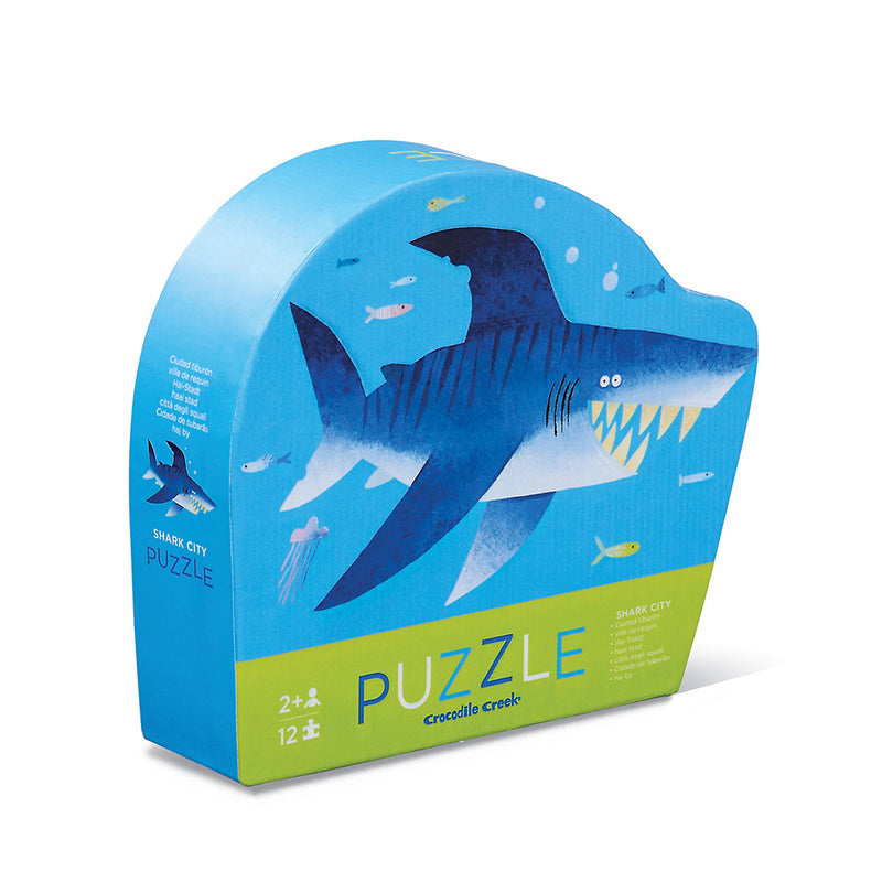 Mini 12 Pc Puzzle- Shark City