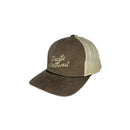 PNW Script Corduroy Cap- Brown/Tan