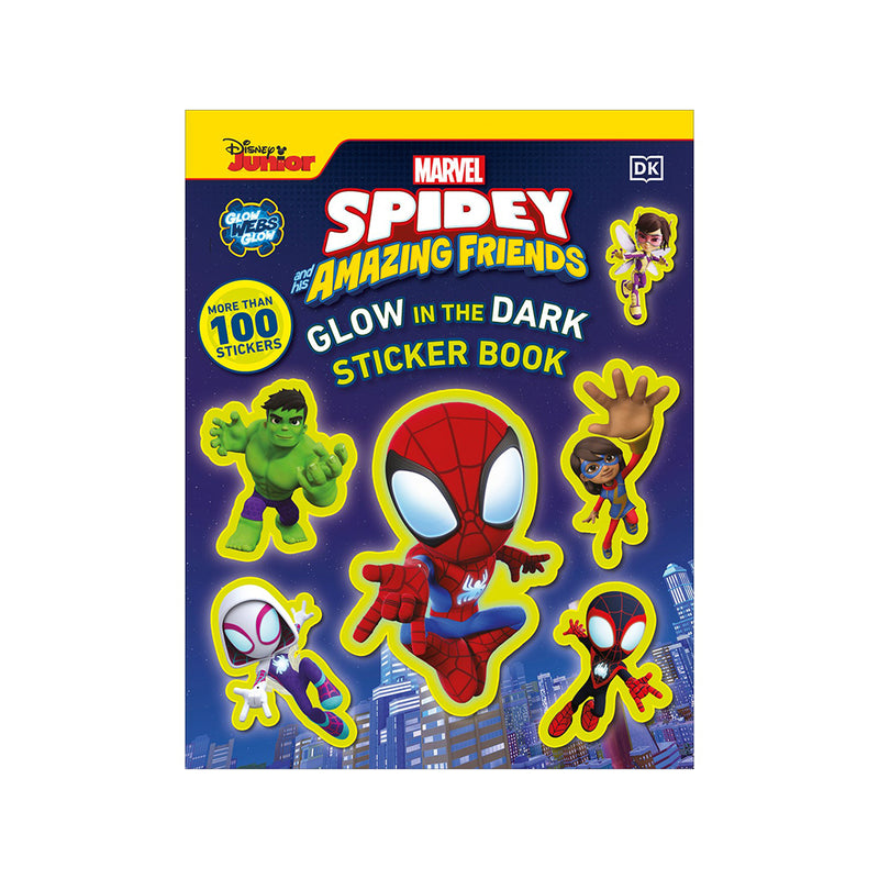 DK Marvel Spidey and His Amazing Friends Glow in the Dark Sticker Book