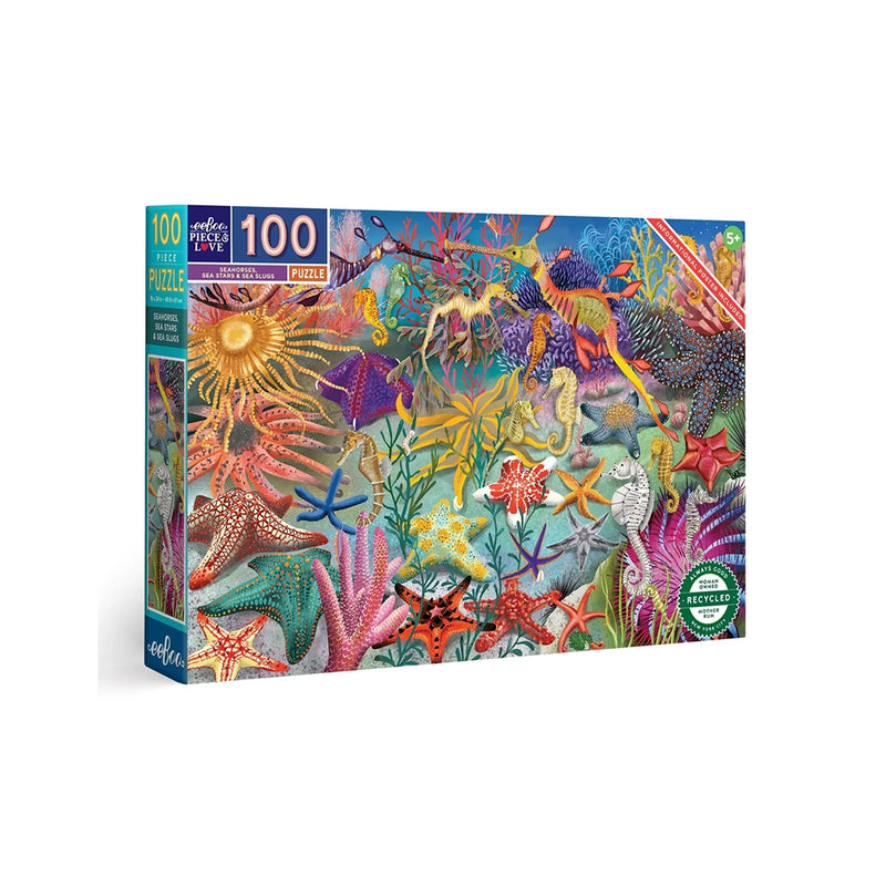 100 Pc Puzzle- Seahorses, Sea Stars & Sea Slugs