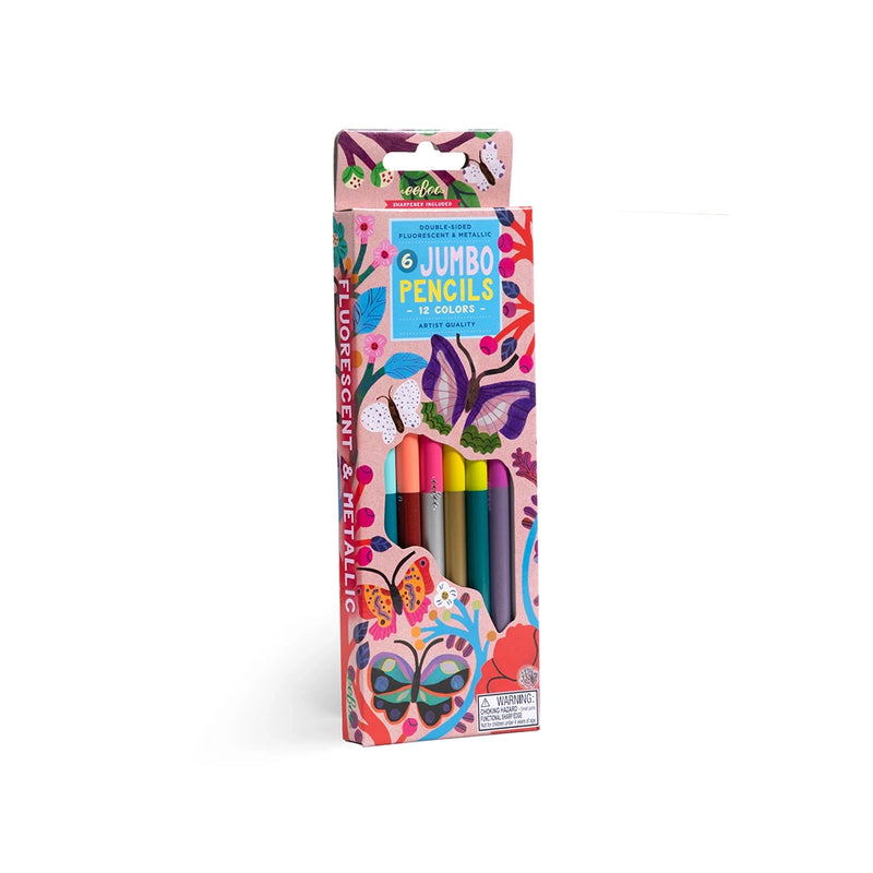 Double-Sided Jumbo Pencils- Butterflies