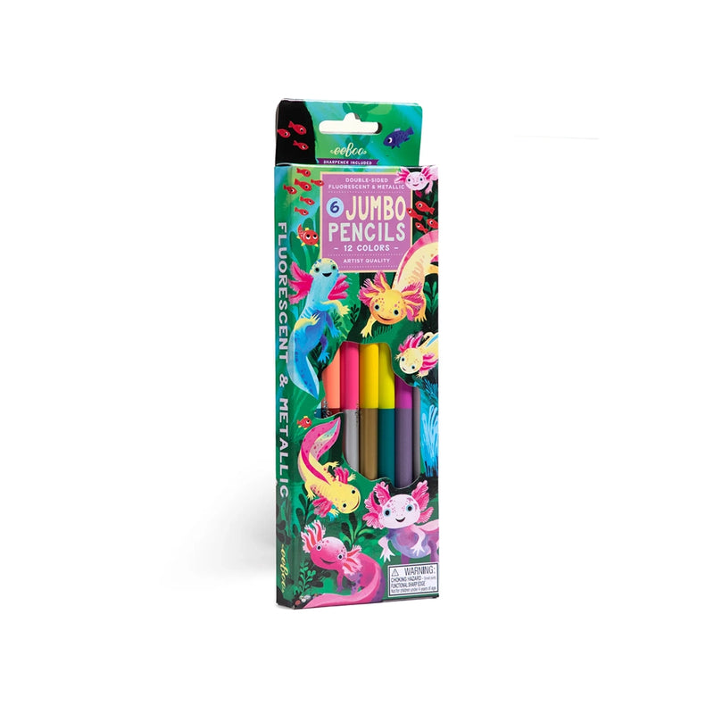 Double-Sided Special Jumbo Pencils- Axolotl