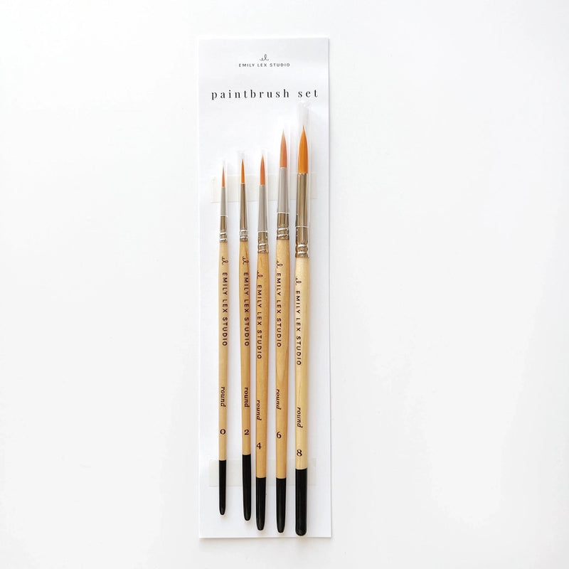 Watercolor Paintbrush Set of 5