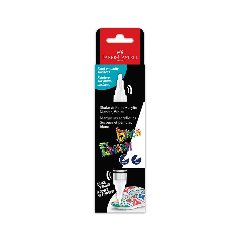 Black Edition Shake & Paint Markers- White
