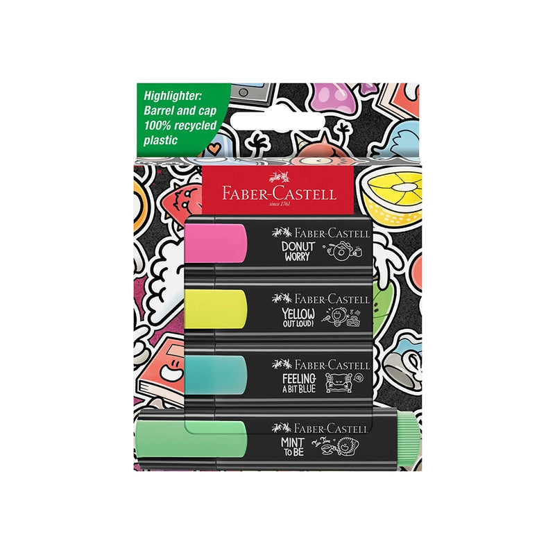 Graffiti Neon Highlighters Set of 4