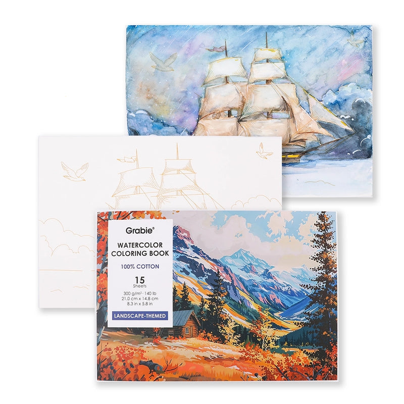 Watercolor Coloring Book