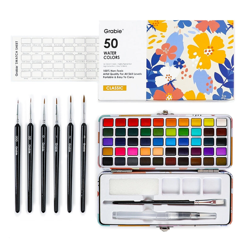 Watercolor Set of 50