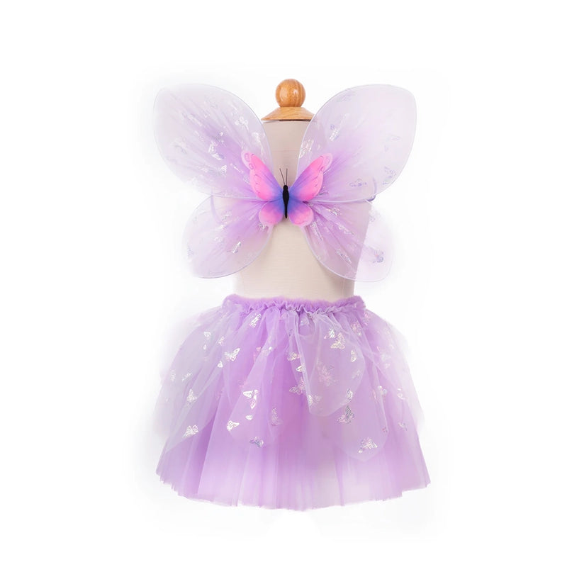 Flutter Butterfly Skirt & Wings Set- Purple