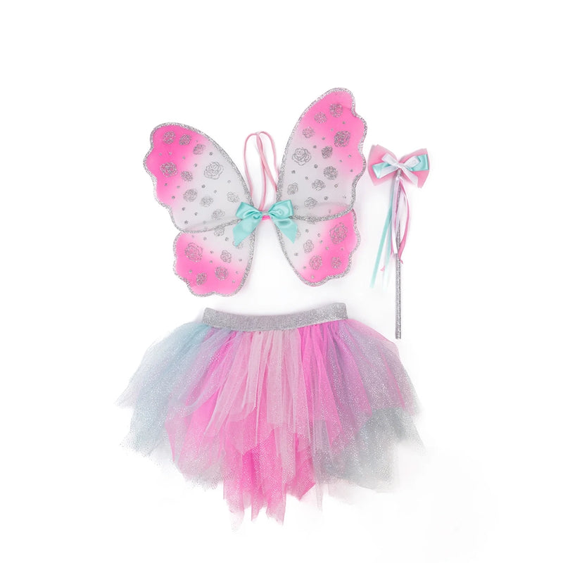 Think Mint Pink Skirt Wings & Wand Set