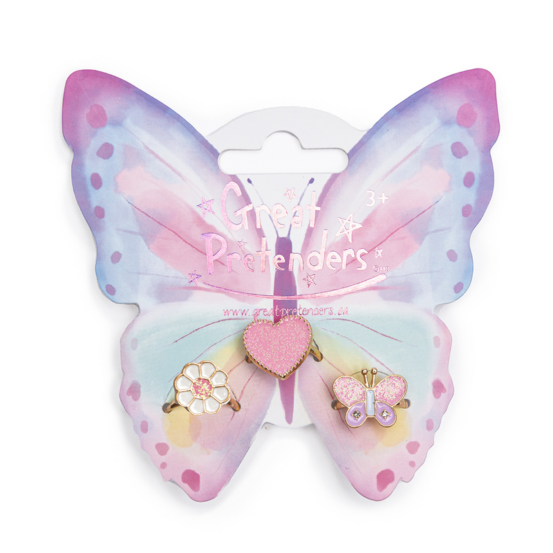 Wonderland Butterfly Ring Set