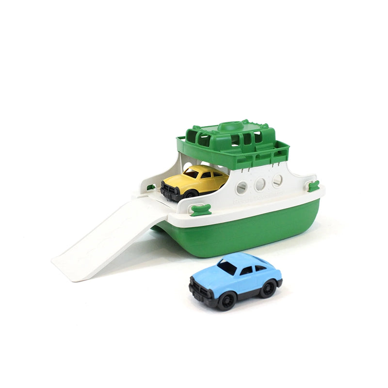 Ferry Boat- Green & White