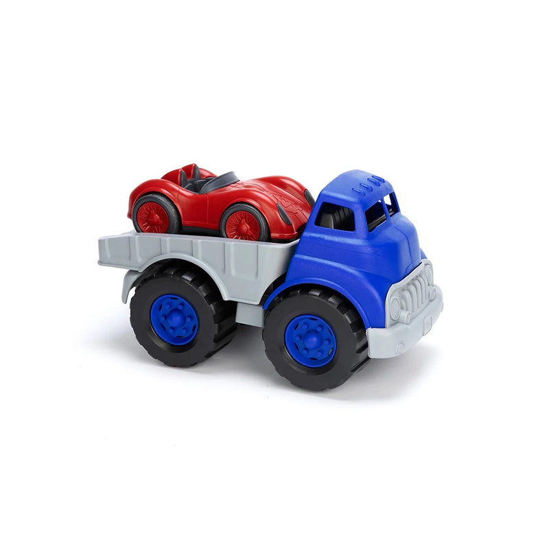 Flatbed Truck & Race Car