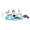 Tactile Wooden Puzzle- Polar Animals