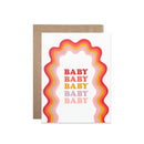 Baby Rainbow Squiggle Card