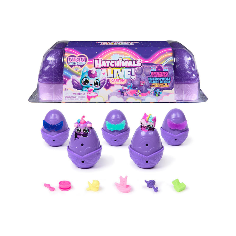 Hatchimals Neon Rainbow Egg Carton