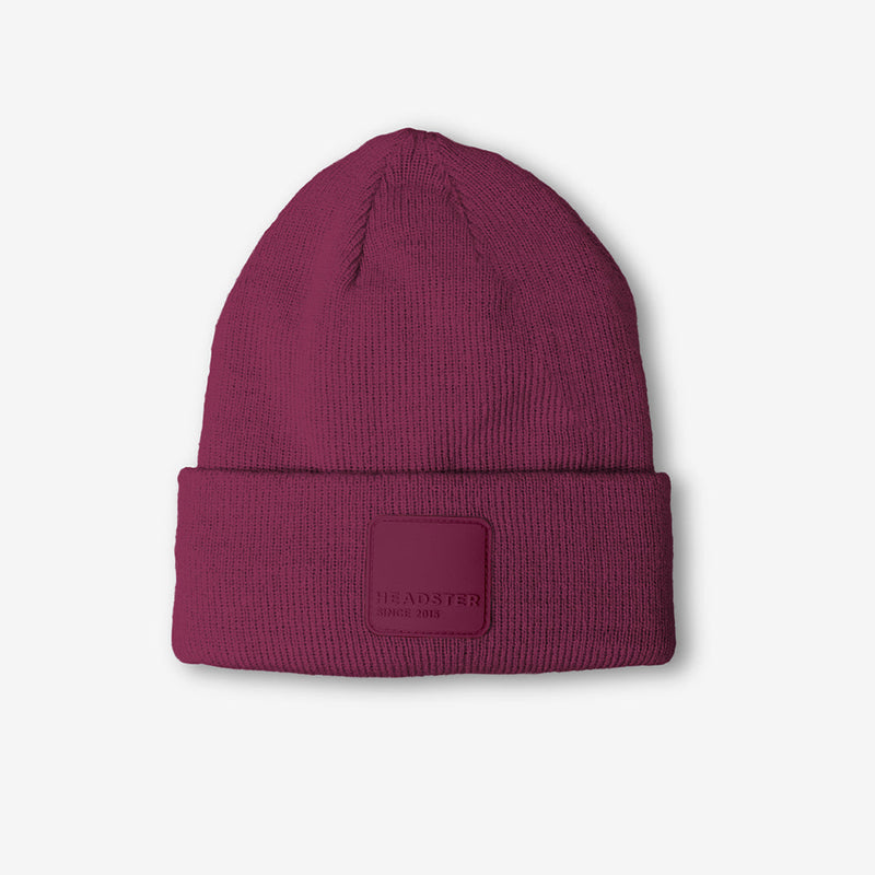 Kingston Fleece Lined Beanie- Mulberry