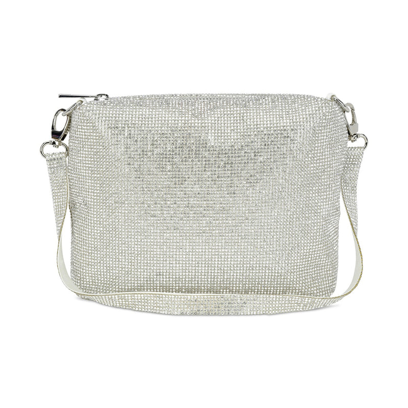 White Crystal Crossbody Bag