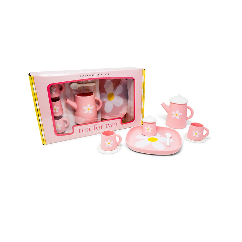 Silicone Tea Set- Pink Flower Power