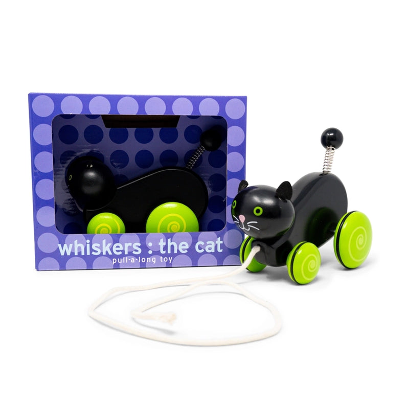Pull Toy- Whiskers the Cat