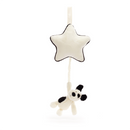 Bashful Black & Cream Puppy Musical Pull