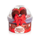 Chocolate Covered Strawberry Glossy Slime- 10 oz