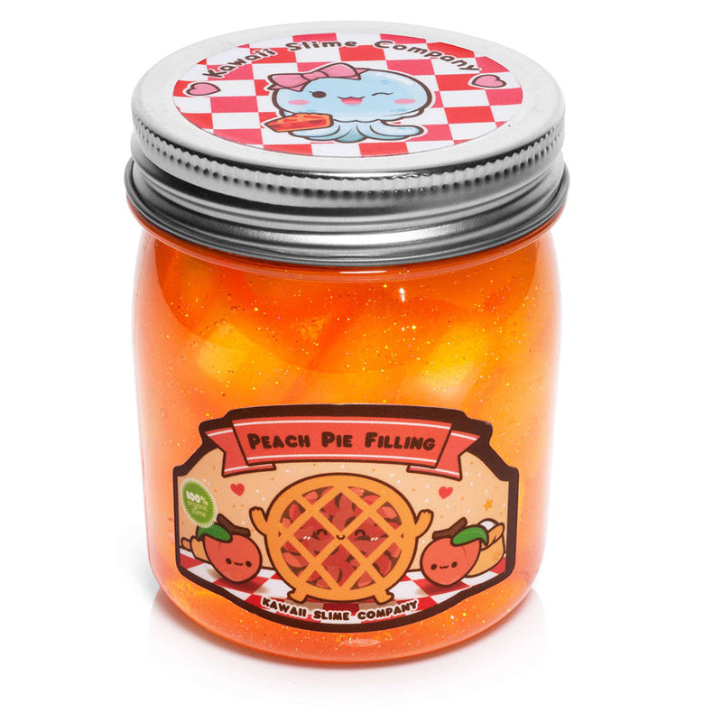Peach Pie Filling Jelly Cube Slime- 9 oz
