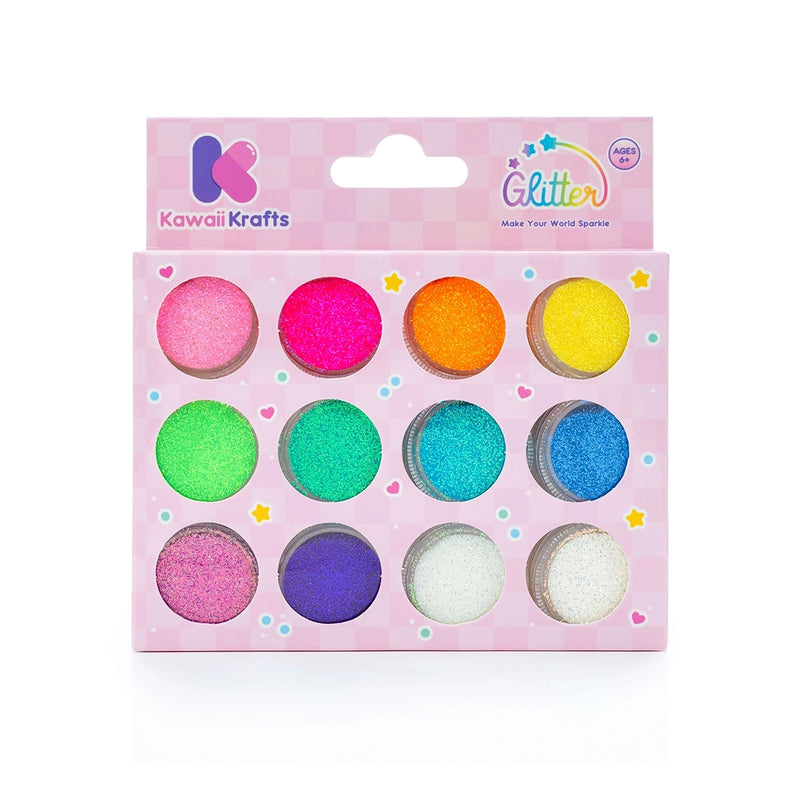 Kawaii Krafts Make Your World Sparkle Fine Glitter 12 Pc Set