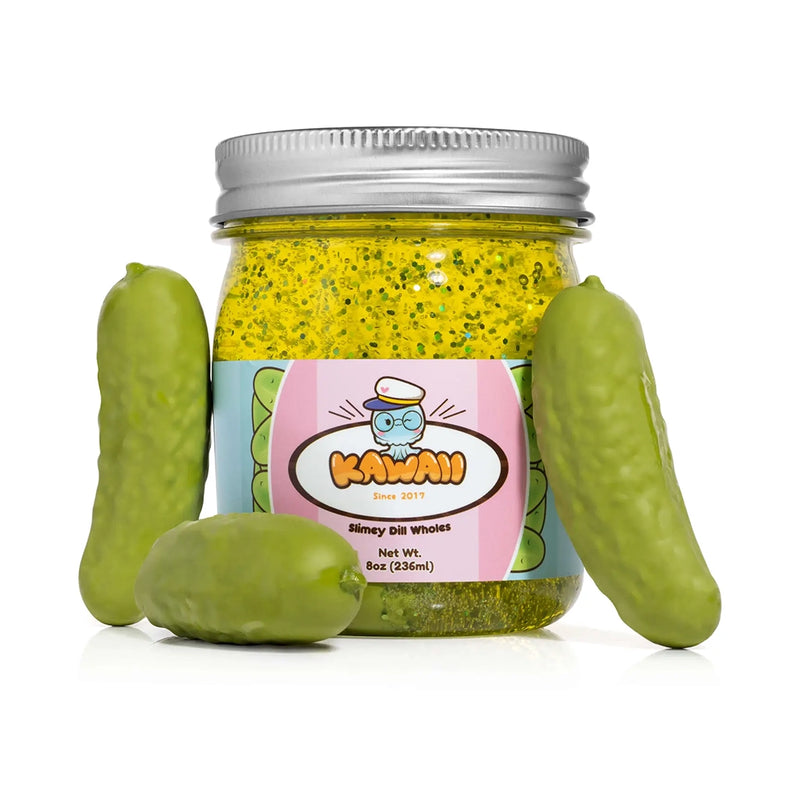 Shimmery Pickle Slime- 12 oz