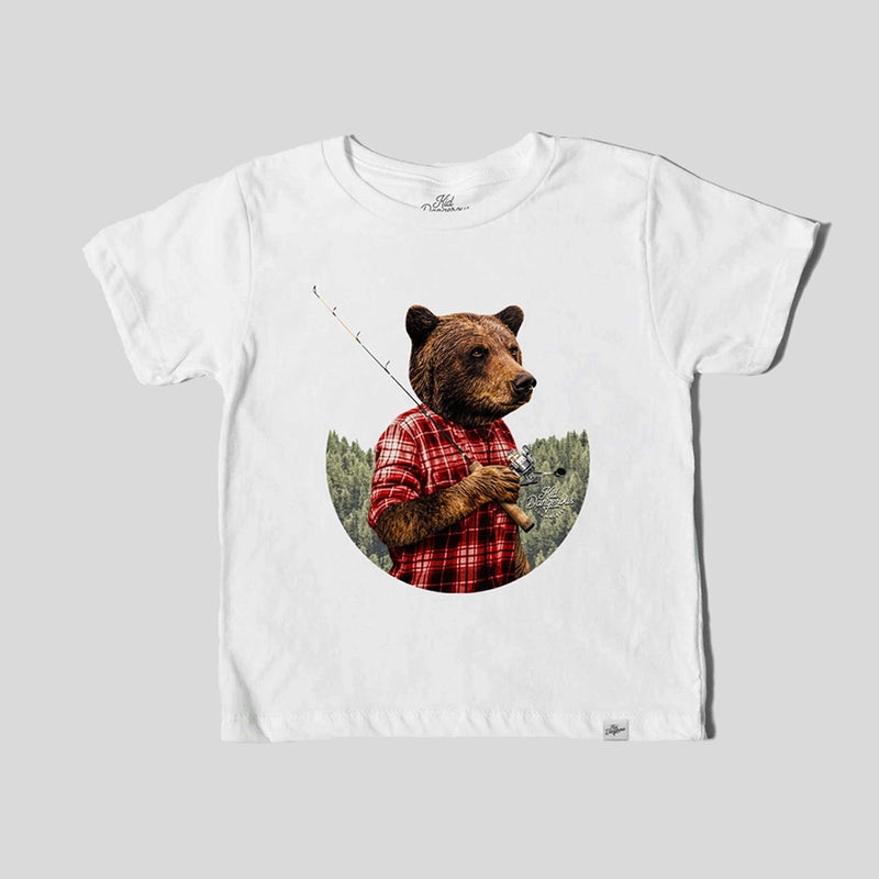 Fishing Bear Graphic Tee