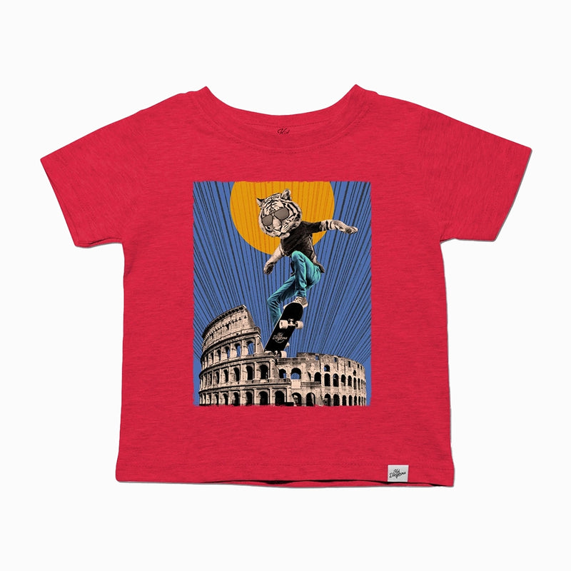 Skateboarding Tiger Graphic Tee
