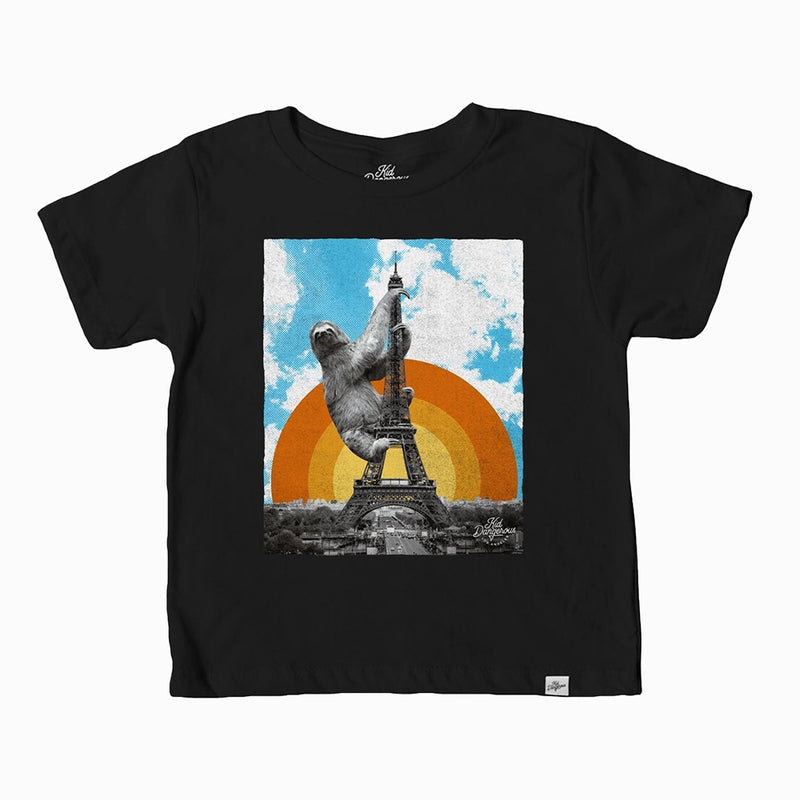 Sloth Eiffel Tower Graphic Tee