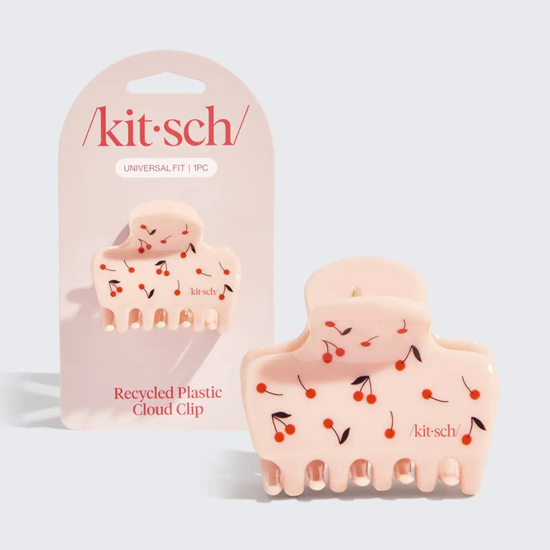 Recycled Plastic Medium Cloud Clip- Cherry