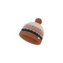 Baby Mullaway Beanie- Brown/Cream