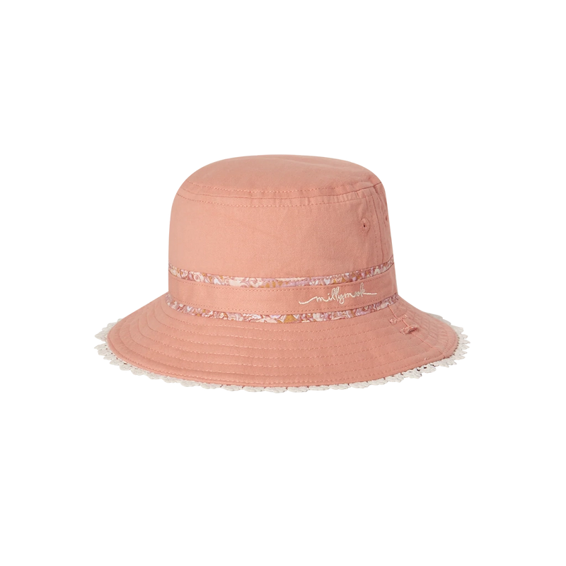 Baby Bucket Hat- Blush Sadie Paisley