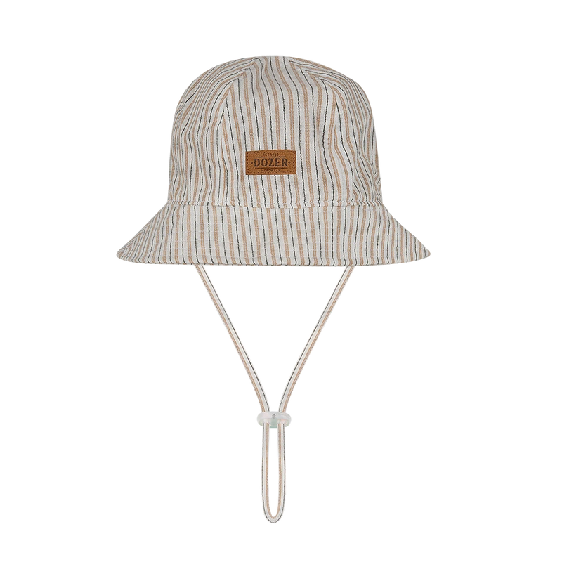 Baby Floppy Hat- Collier Oatmeal Stripe