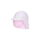 Baby Legionnaire Hat- Nina Pink Shell/Stripe