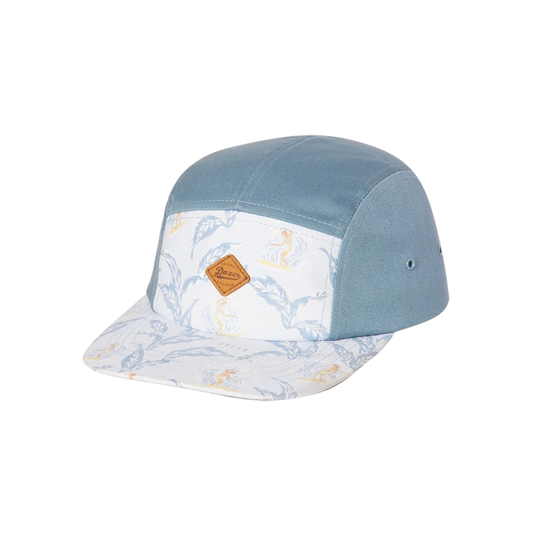 Kids 5 Panel Cap- Declan Blue